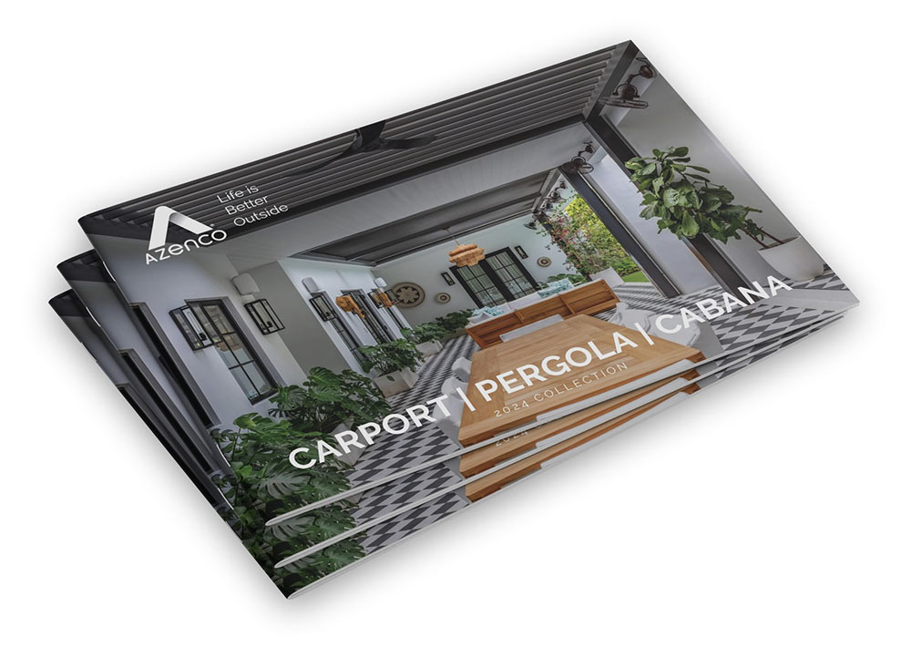 Azenco pergola in palm Beach - Free brochure 2024