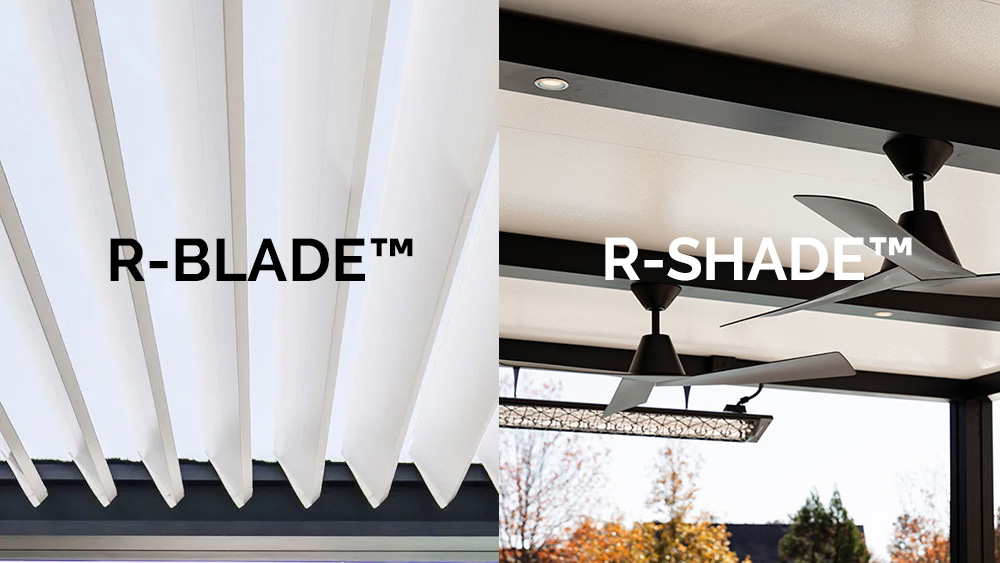 R-BLADE™ vs. R-SHADE™ Pergolas by Azenco Outdoor